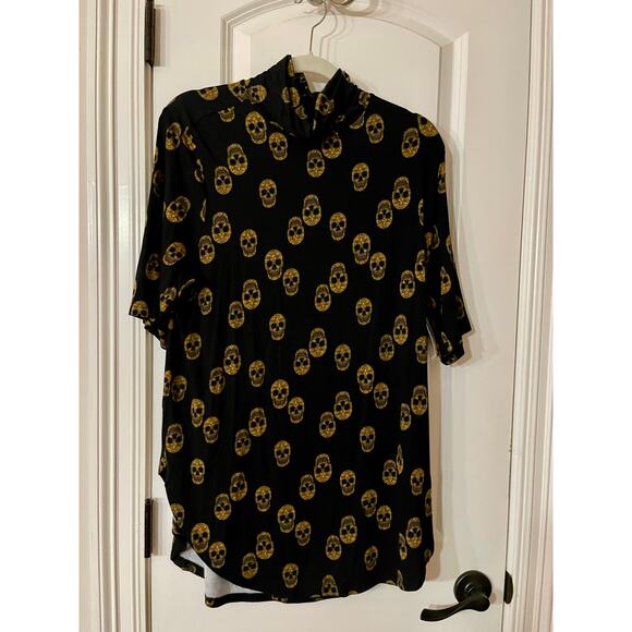 Torrid Super Soft Skull Knit Top Mock Neck Tunic Top NWT 2X - Picture 5 of 7